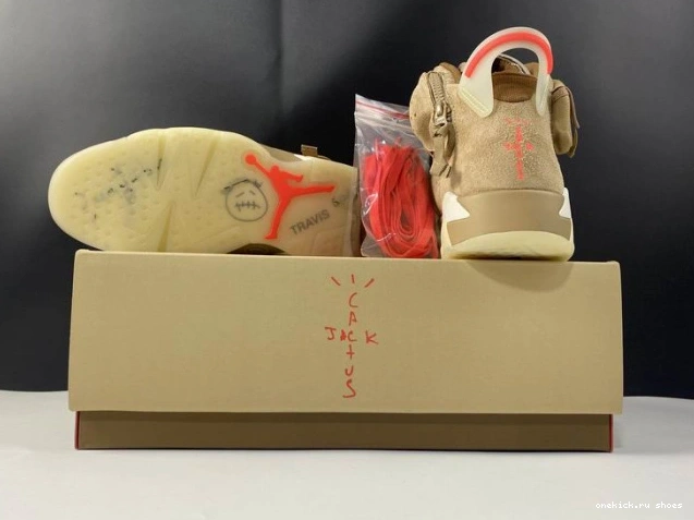 Rep DH0690-200 Retro Travis Khaki 6 Jordan Air British Scott 0629